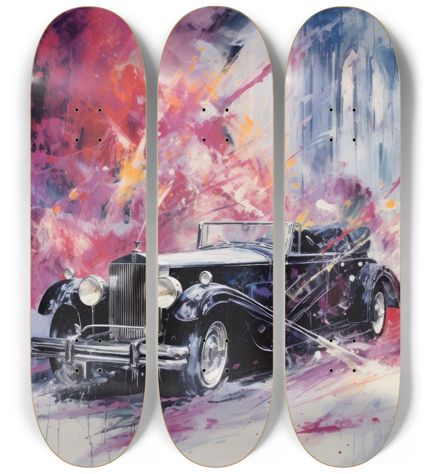 Fetch the Rolls Royce Skateboard Series 3 Deck Wall Series