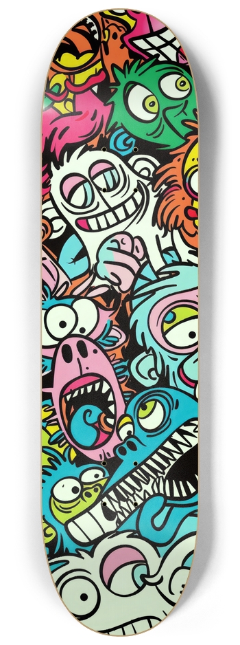 Glow in the dark Creatures Skateboard