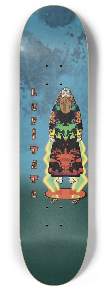 Levitating Mage Wizard 8" Custom Skateboard