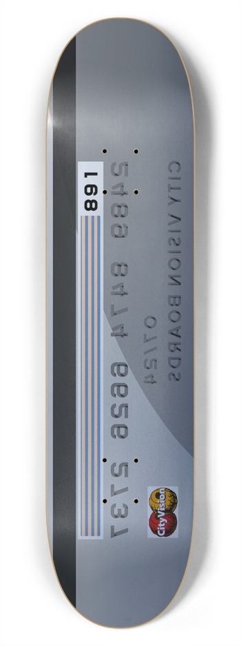 Credit Card 7.75 7-3/4 Skateboard Deck 