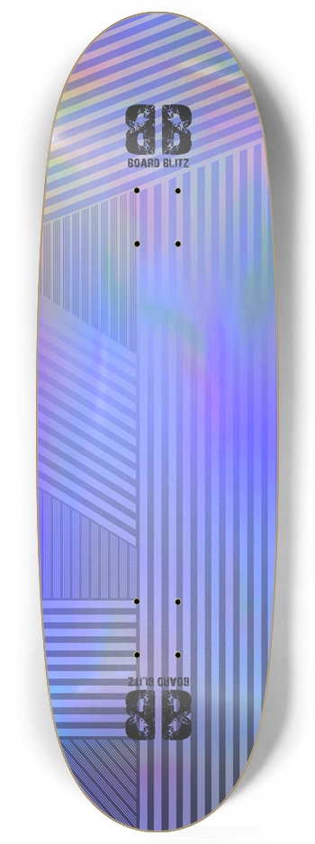 Egg shape  Blue Lines Pattern Holographic