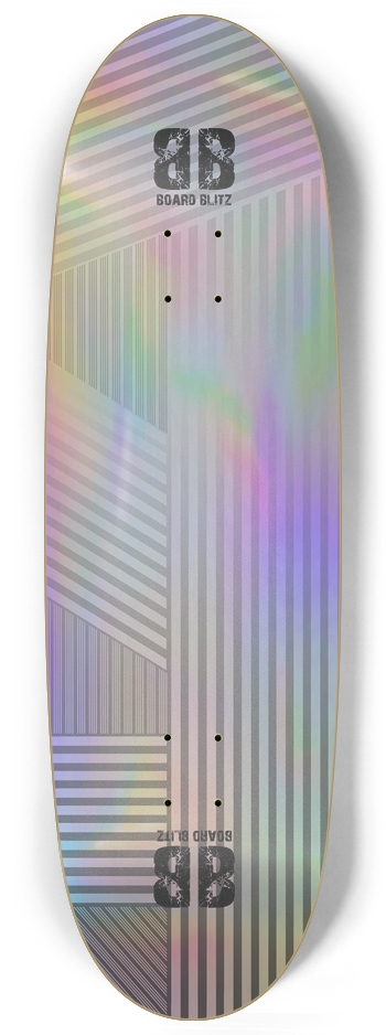 Egg shape Gray Lines Pattern Holographic