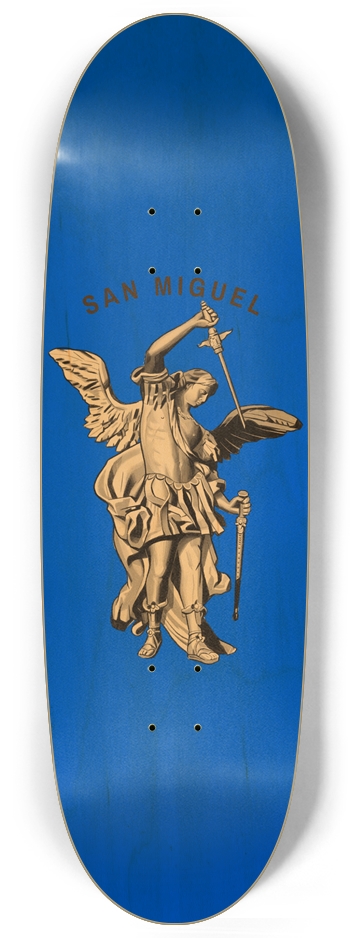 San Miguel Saint Michael Egg Shape Skateboard 