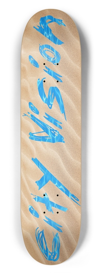 Name Beach 7.50 7-1/2 Skateboard Deck