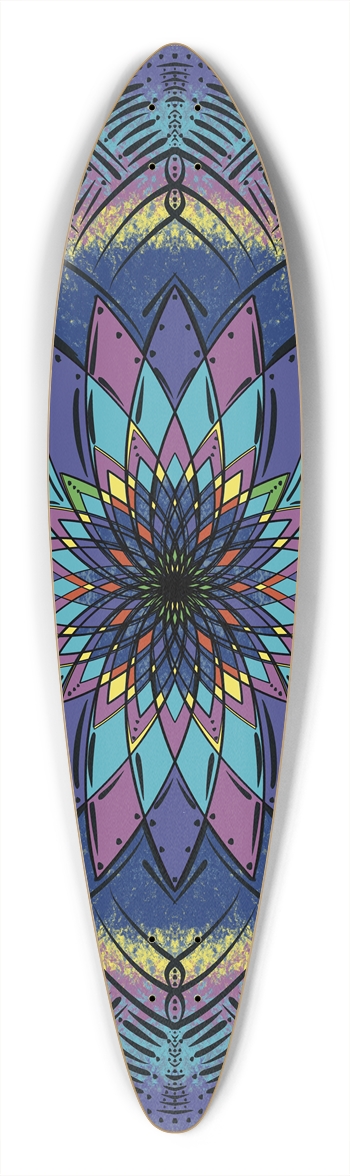 Magic Mandala Custom Longboard