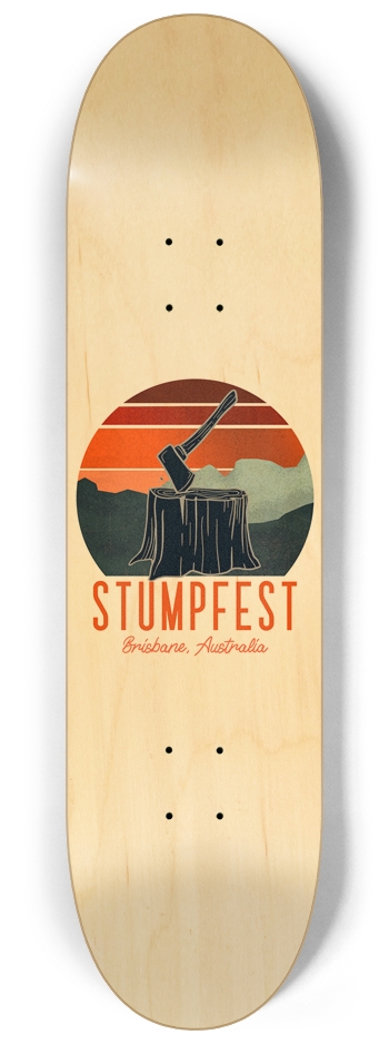 Stumpfest Custom Skateboard Bluey Dad Bandit 