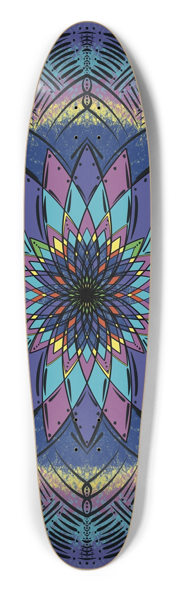 Magic Mandala Custom Longboard