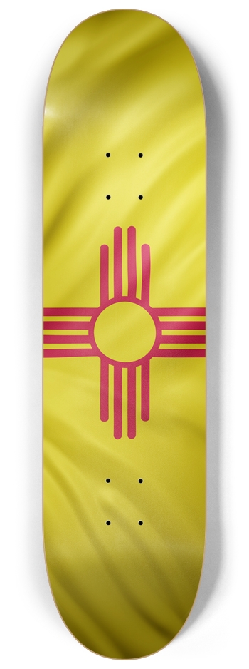New Mexico Flag Skateboard Albuquerque Santa Fe 