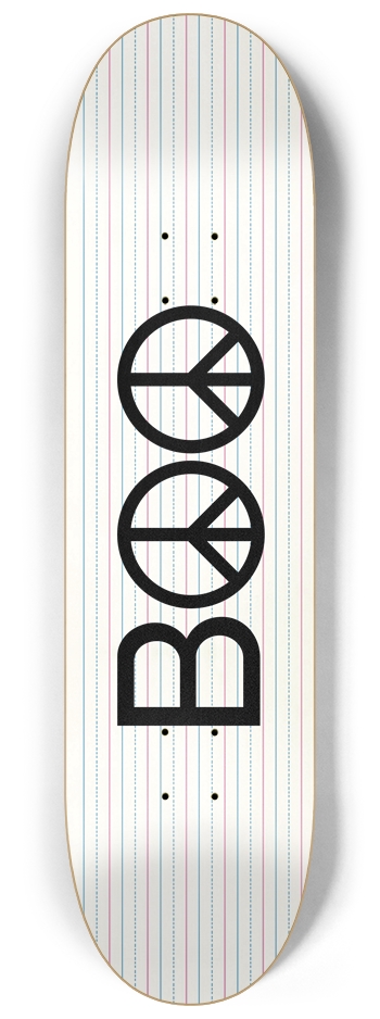 Peace Boo 8.25" Skateboard Deck