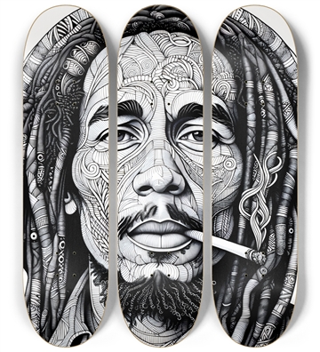 Rasta Smokin' 3 Skateboards Series