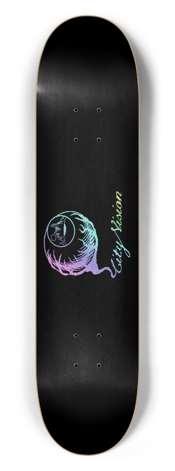 Logo Light Rainbow Glitter Black 7.50