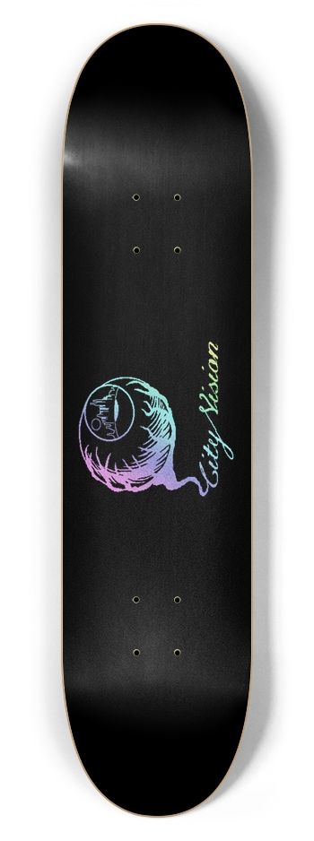 Logo Light Rainbow Glitter Black 7.62