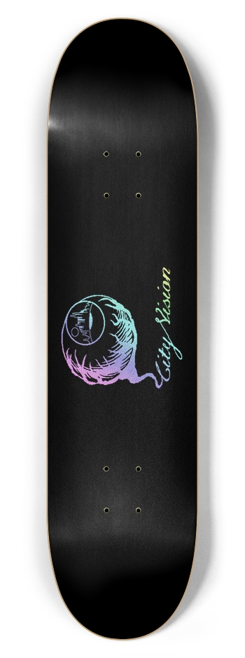 Logo Light Rainbow Glitter Black 7.75