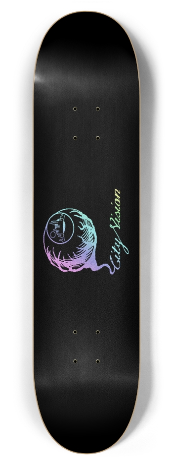 Logo Light Rainbow Glitter Black 7.87
