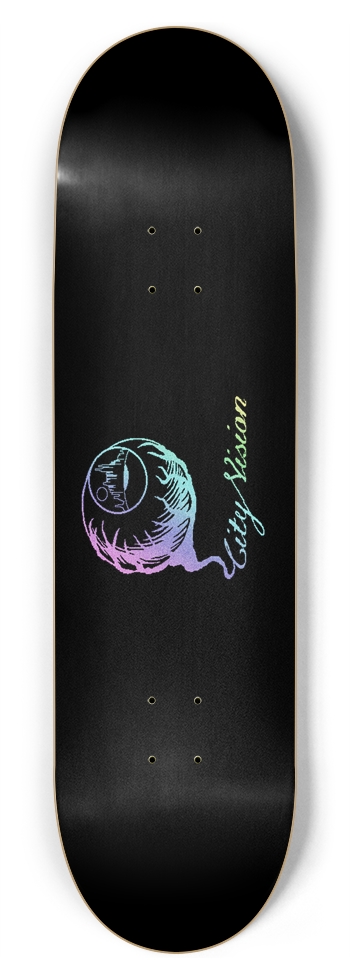 Logo Light Rainbow Glitter Black 8.75