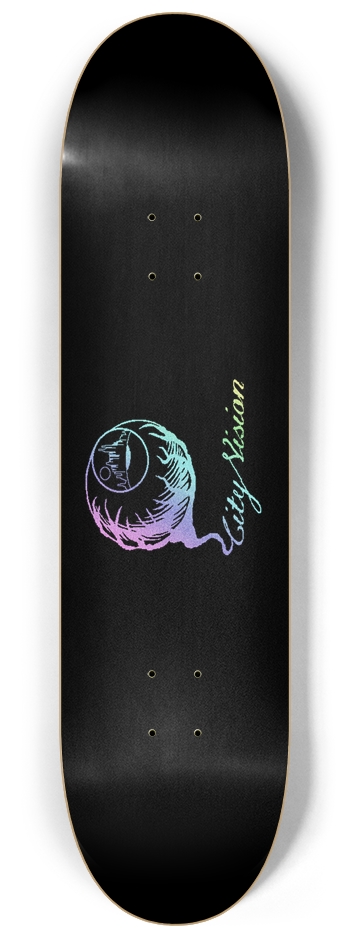 Logo Light Rainbow Glitter Black 8.25