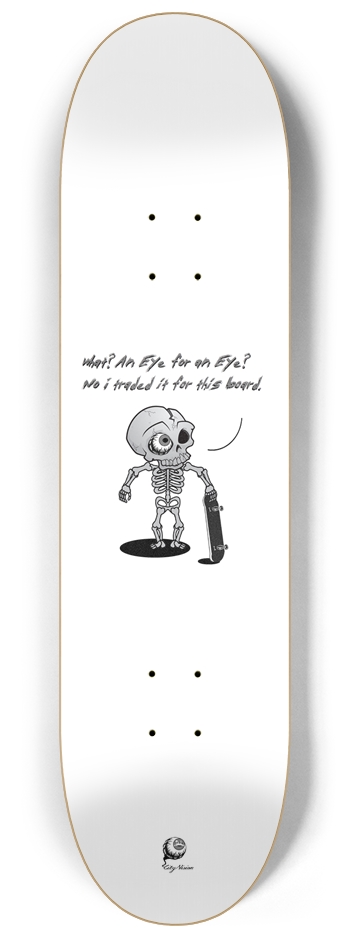 Eye For An Eye 8.25 8-1/4 Skateboard Deck