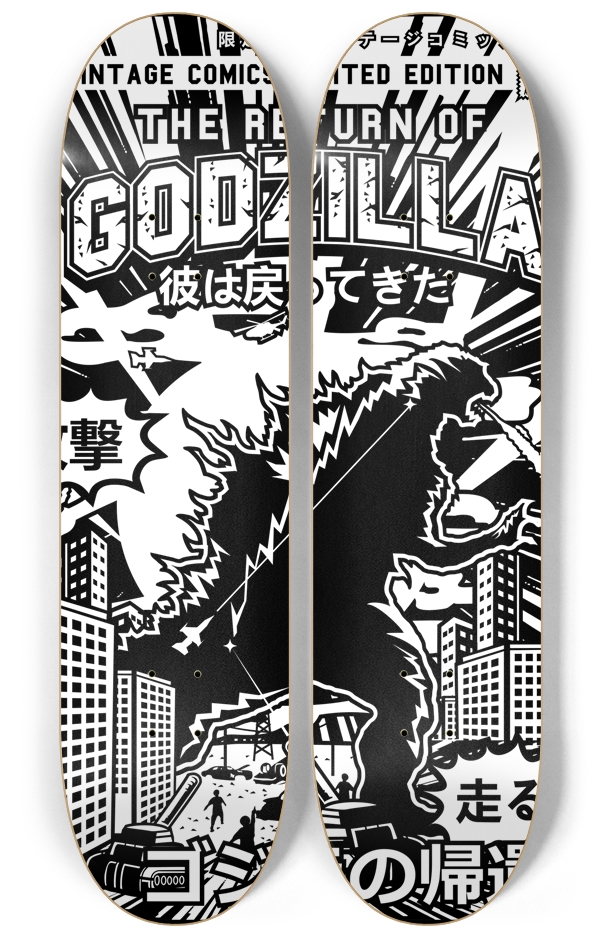GODZILLA 2 decks Wall Series
