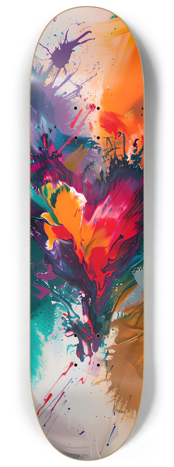 Heart Explosion 8-1/4 Custom Skateboard