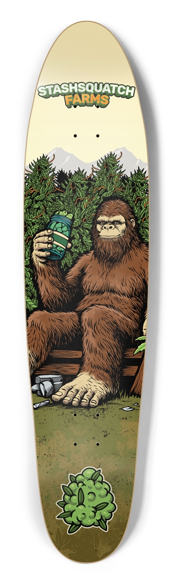 Stashsquatch Farms Longboard Deck