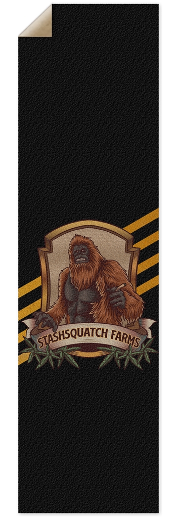 Vintage Stashsquatch Farms Retro Size Griptape