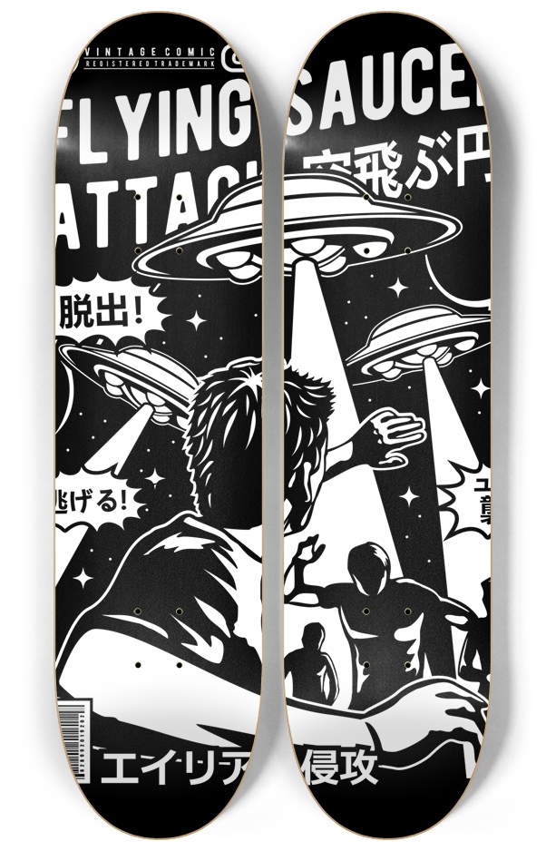 Flying Saucer Attack 2 decks Wall Series