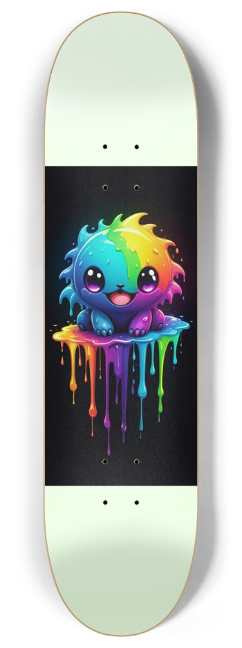 Glow In The Dark Dripping Kitten Custom Skateboard