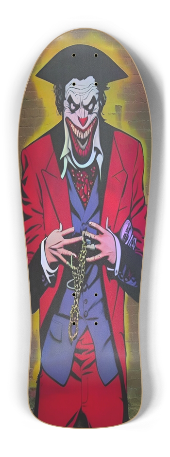 Retro Frankie Clown 02 Hologram Skateboard