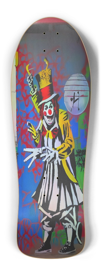 Retro Frankie Hobo Hologram Skateboard