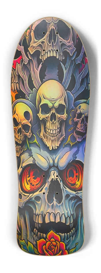 Retro Frankie Skulls Trip ONE Hologram Deck