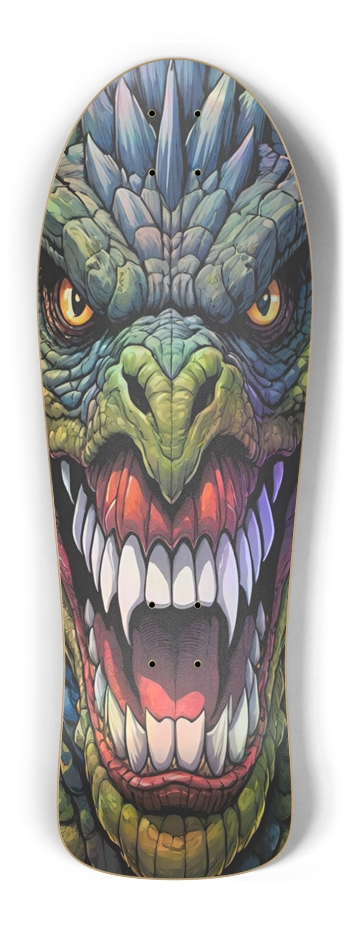 Retro Frankie Godzilla Hologram Skateboard