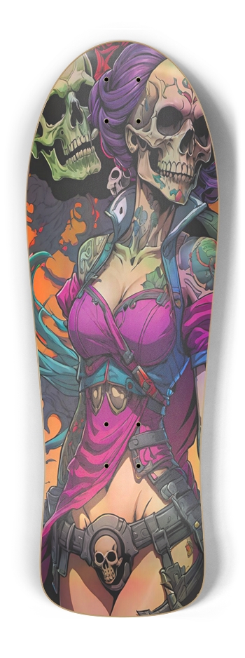 Retro Frankie Skulls Story One Hologram Deck