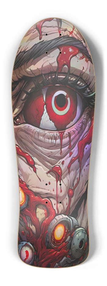 Retro Frankie Deadpool Bloodshot Hologram Deck
