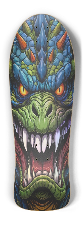 Retro Frankie Godzilla V Hologram Skateboard