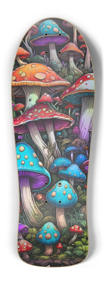 Retro Frankie Mushroom Deluxe ONE Hologram Deck