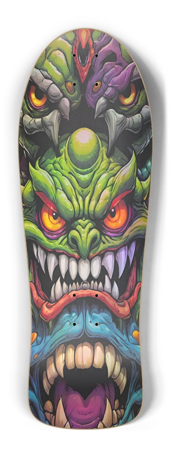 Retro Frankie Monsters One Hologram Skateboard
