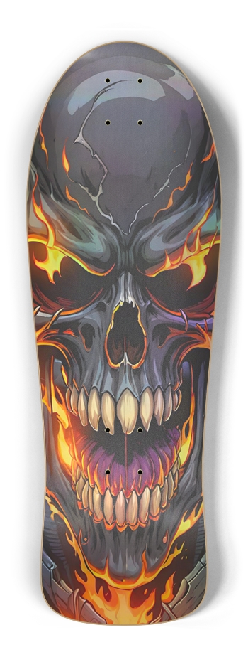 Retro Frankie Skulls Trip DOS Hologram Deck