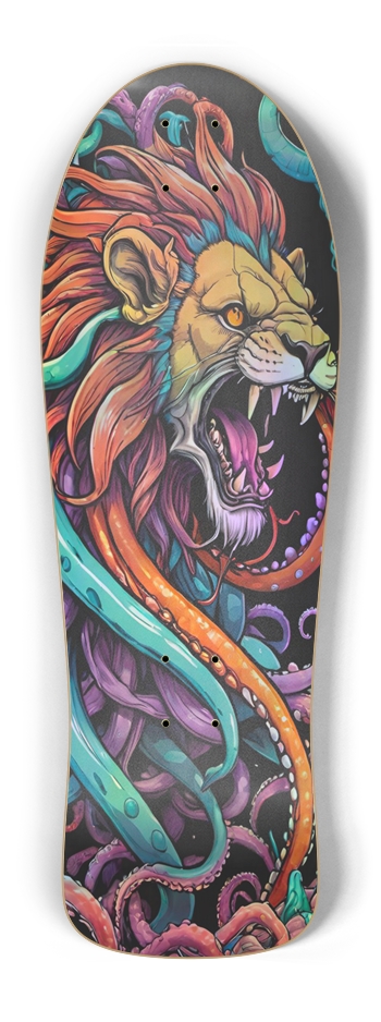 Retro Frankie Lion tentacles Trap III Skateboard