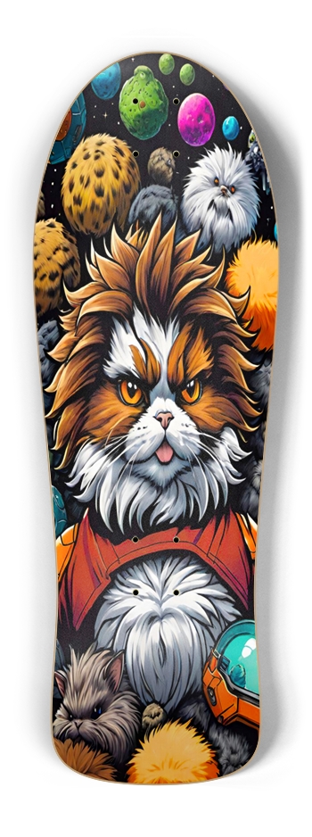 Retro Frankie Fluffy 01 Skateboard