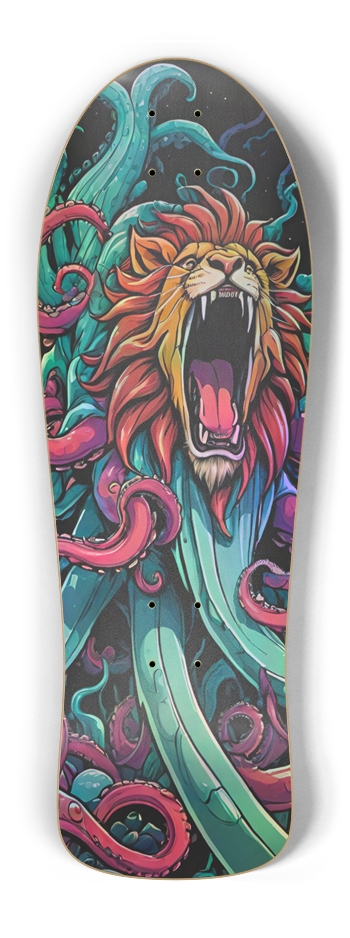 Retro Frankie Lion tentacles Trap II Skateboard