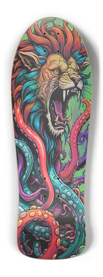 Retro Frankie Lion tentacles Trap V Skateboard