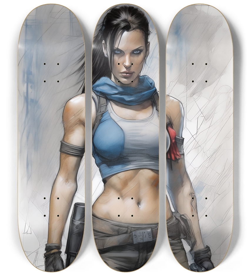 Fearless Raider 3 decks Wall Series