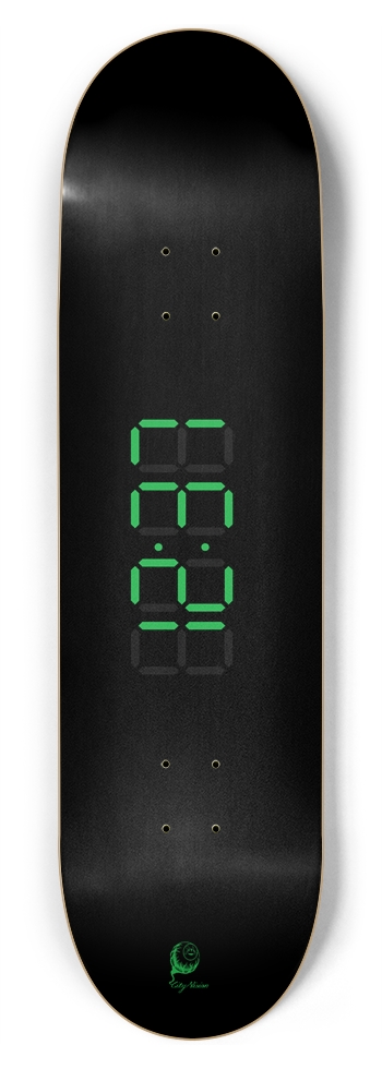 Clock Green 8.75 8-3/4 Inch Skateboard