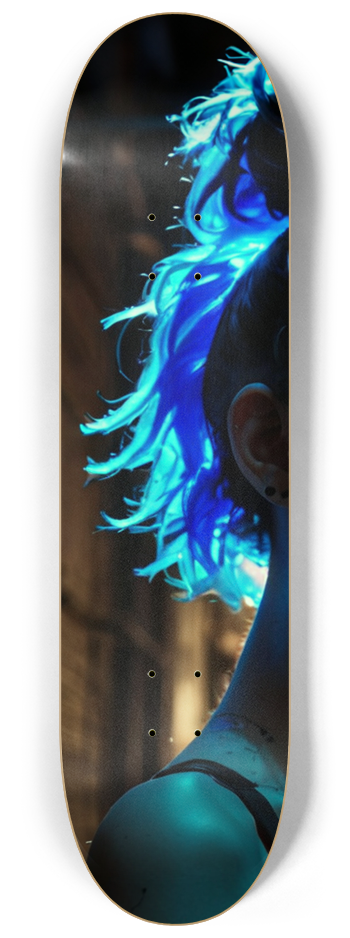 GLOW GIRL SERIES BLUE 3 DECK GLOW IN THE DARK #1