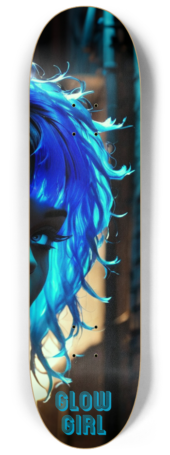 GLOW GIRL SERIES BLUE 3 DECK GLOW IN THE DARK #3