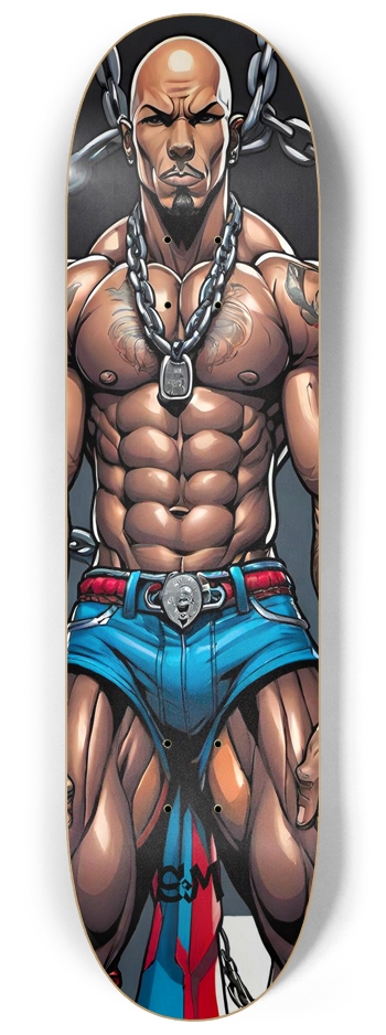 Retro Frankie You Lift Bro Screaming Monkey Deck