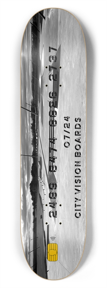 Credit Card 2 7.75 7-3/4 Skateboard Deck 
