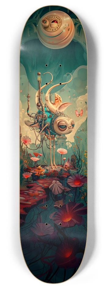 Robot animal in wonderland Custom Skateboard