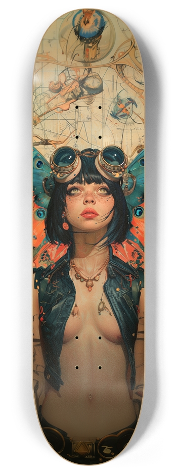 Steampunk explorer Custom Skateboard