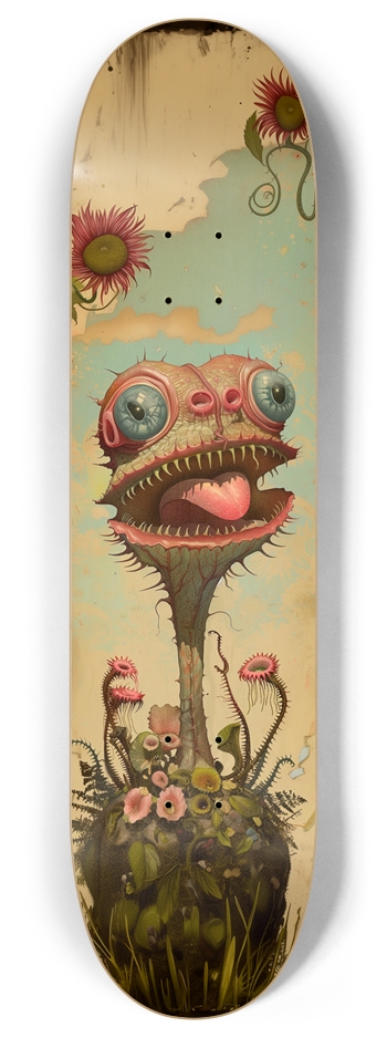 Ugly Carnivorous Plant Custom Skateboard